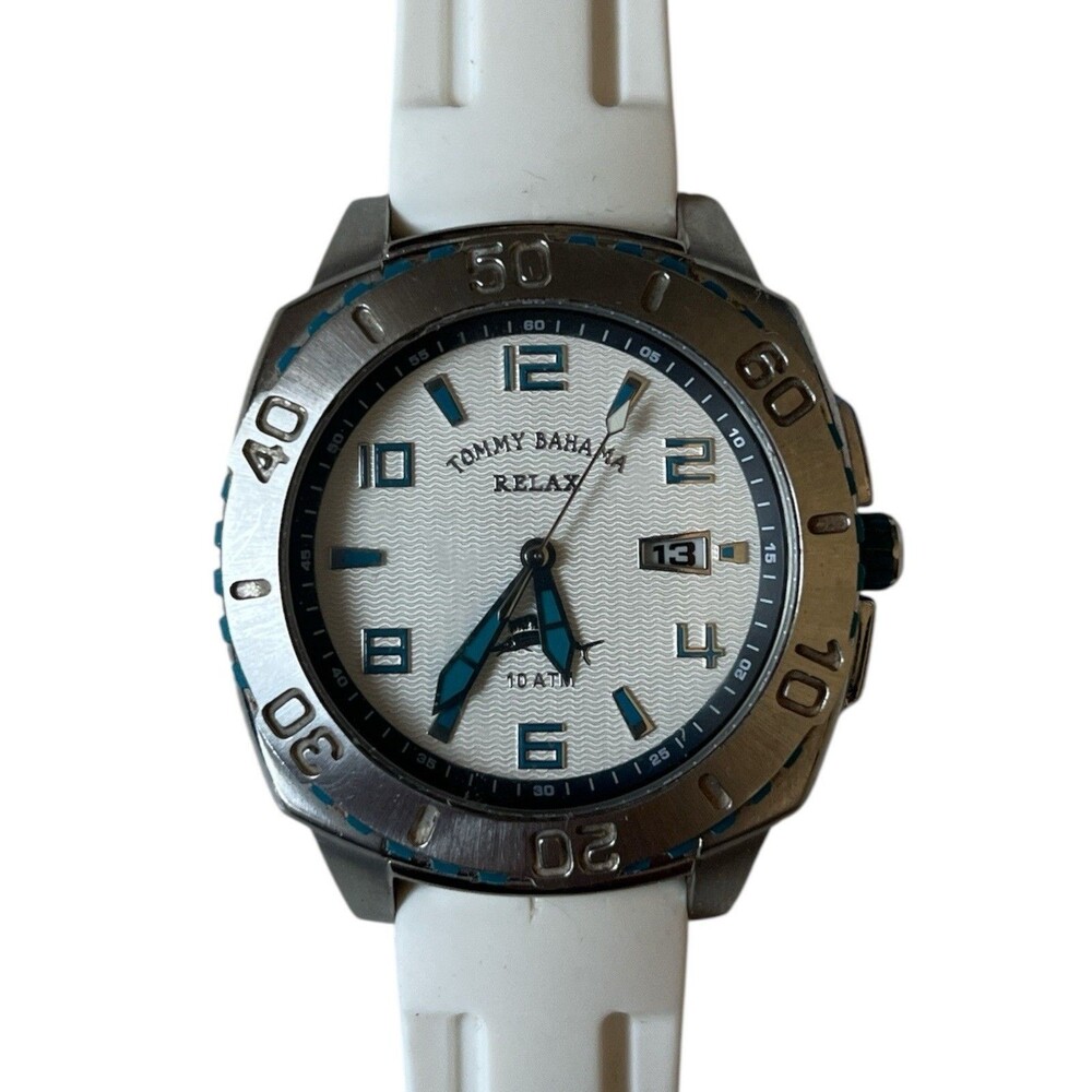 Tommy Bahama Women's Watch Relax TB RLX1096 10 ATM Silicone New Battery